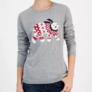 Women’s Tommy Hilfiger 100% Cotton Polar Bear Sweater Size L